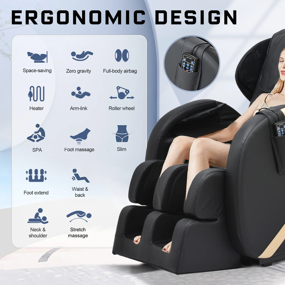 Full Body Massage Chair Recliner with Zero Gravity and Heat