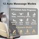 4D Massage Chair Full Body Zero Gravity, Massage Chairs and Recliners with Heated, SL Track, Bluetooth, APP Controller(Beige)