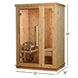 Logan 1 - Person Traditional Steam Sauna in Cedar