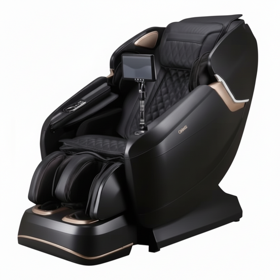 Pro-Vigor 4D Zero Gravity Massage Chair with SL Track & Heated Roller, Brown