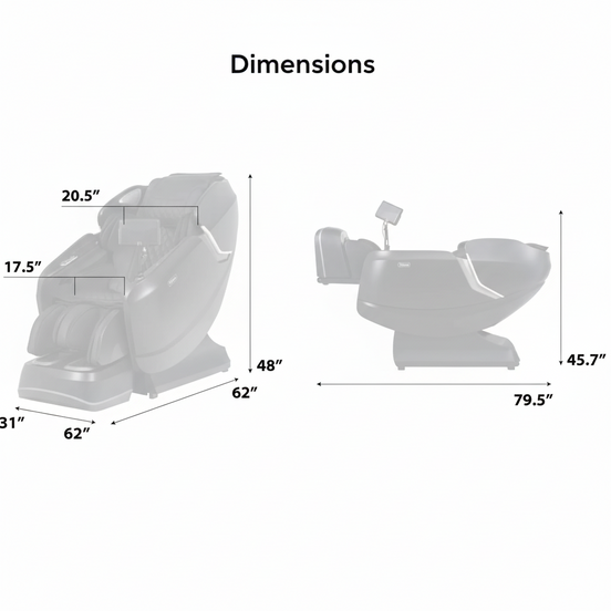 Pro-Vigor 4D Zero Gravity Massage Chair with SL Track & Heated Roller, Brown