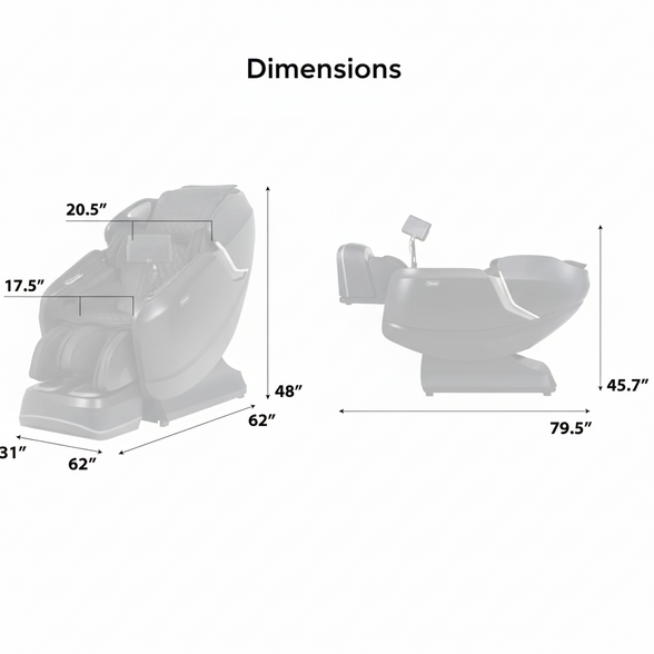 Pro-Vigor 4D Zero Gravity Massage Chair with SL Track & Heated Roller, Brown