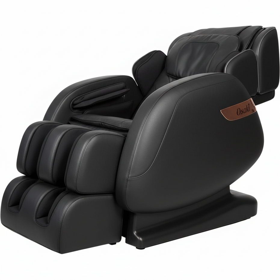OS Champ Zero Gravity Full Body Massage Chair Recliner, Cream/Taupe
